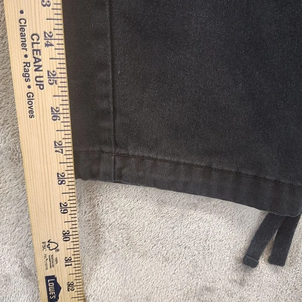 EMPYRE Pants Mens 32x28 Black Utility Pockets Adjustable Waist Workwear Cargo
